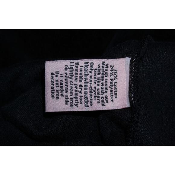 Juicy Couture Girls Black Velour Hoodie Size XL (16) Gothic Crest Zip Jacket Y2K - Picture 4 of 9